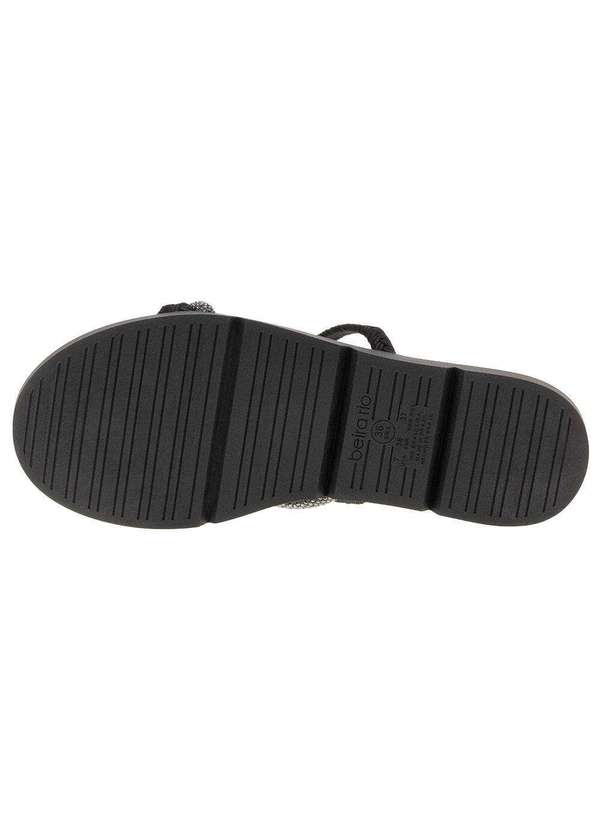 Beira Rio - Tamanco Feminino Flat Beira Rio - 8387533 - Preto 4