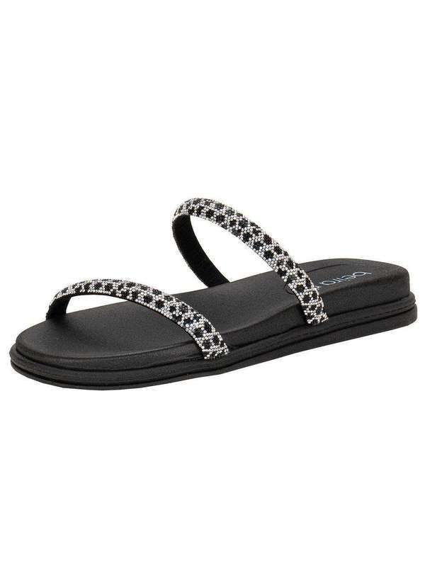 Beira Rio - Tamanco Feminino Flat Beira Rio 8488105 - Preto