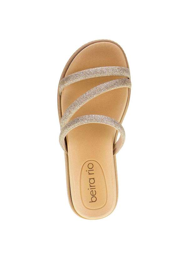 Beira Rio - Tamanco Feminino Flat Beira Rio 8488108 - Ouro 5