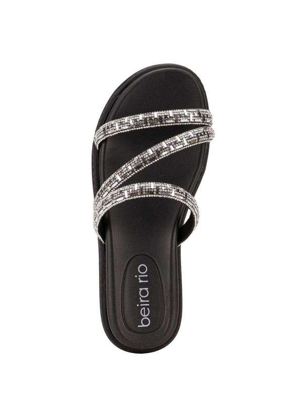 Beira Rio - Tamanco Feminino Flat Beira Rio 8488108 - Preto/Cinza 5