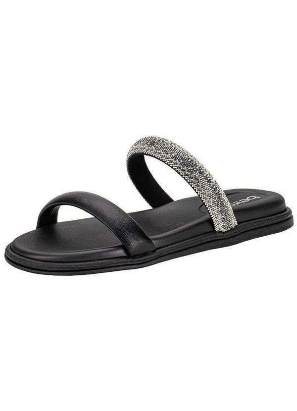 Beira Rio - Tamanco Feminino Flat Beira Rio 8488122 Preto