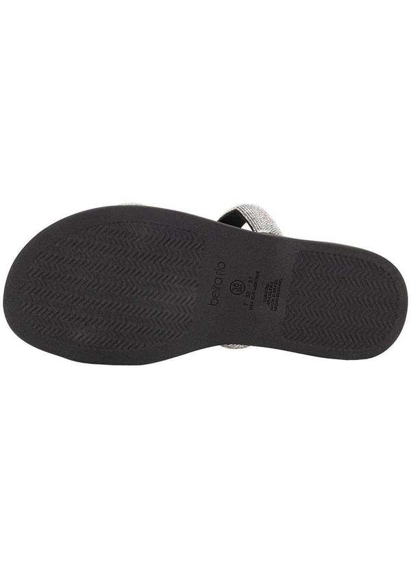 Beira Rio - Tamanco Feminino Flat Beira Rio 8488122 Preto/Prata 4