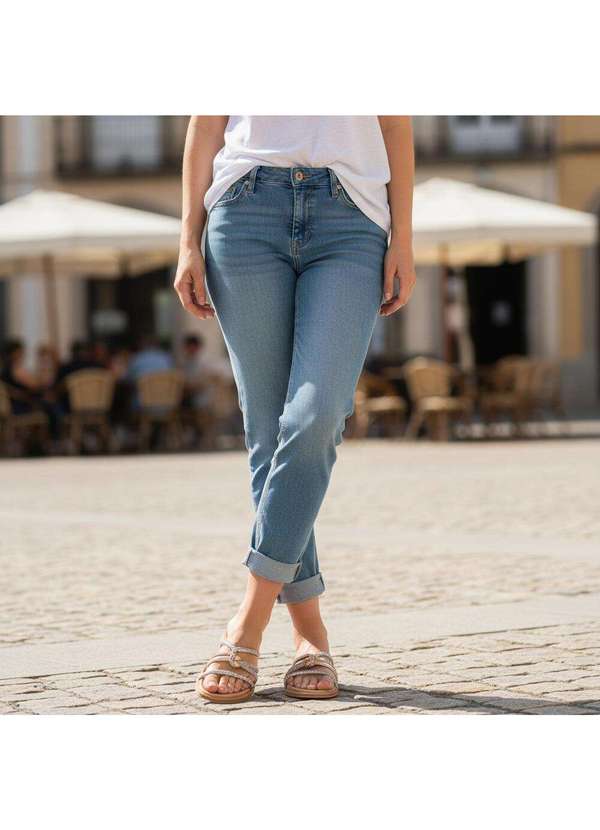 Beira Rio - Tamanco Feminino Flat Beira Rio 8488123 Ouro/Rosado 1