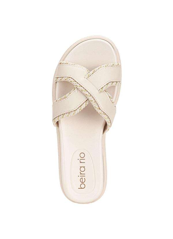 Beira Rio - Tamanco Feminino Flat Beira Rio 8488127 Marfim 5