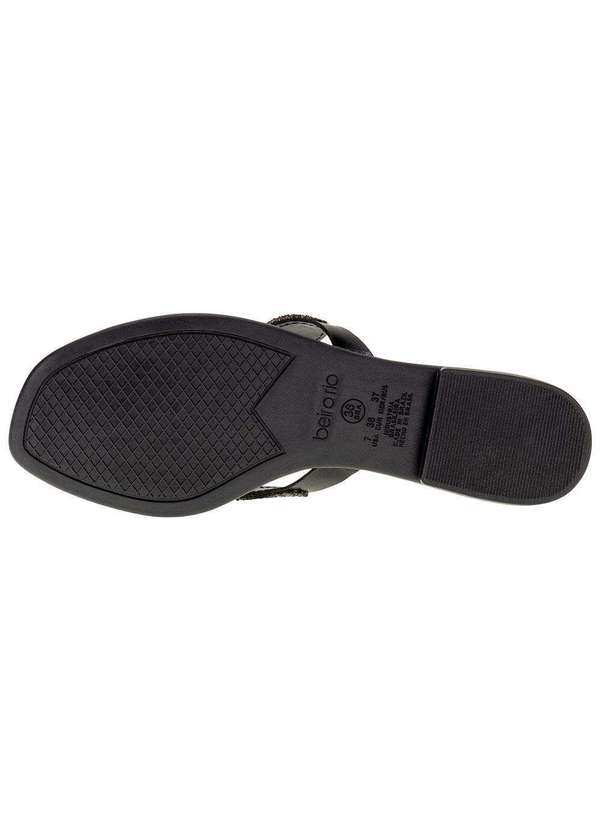 Beira Rio - Tamanco Feminino Flat Beira Rio - 8497102 - Preto 4