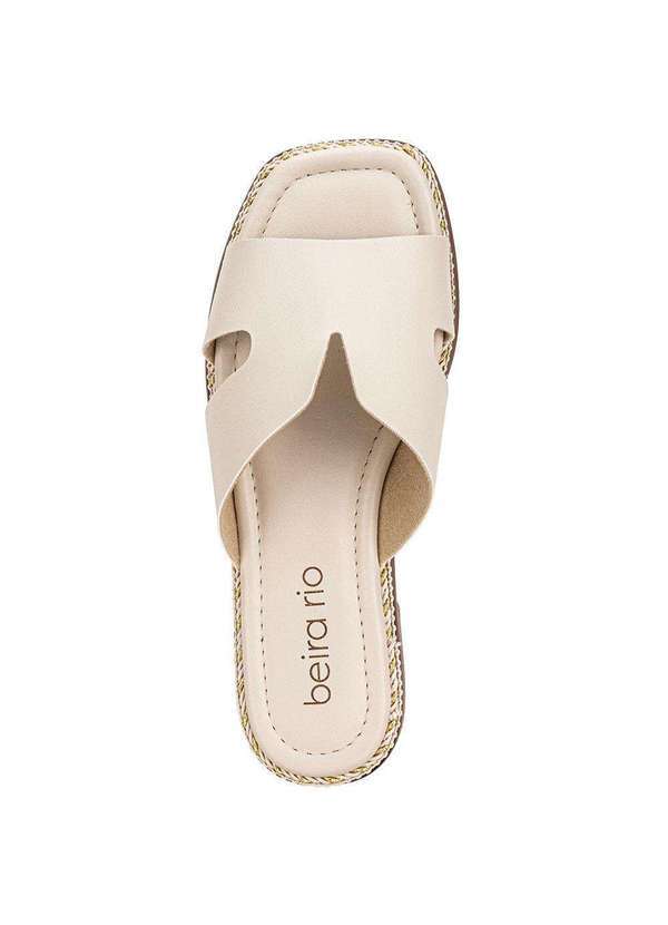 Beira Rio - Tamanco Feminino Flat Beira Rio 8506206 Marfim 5