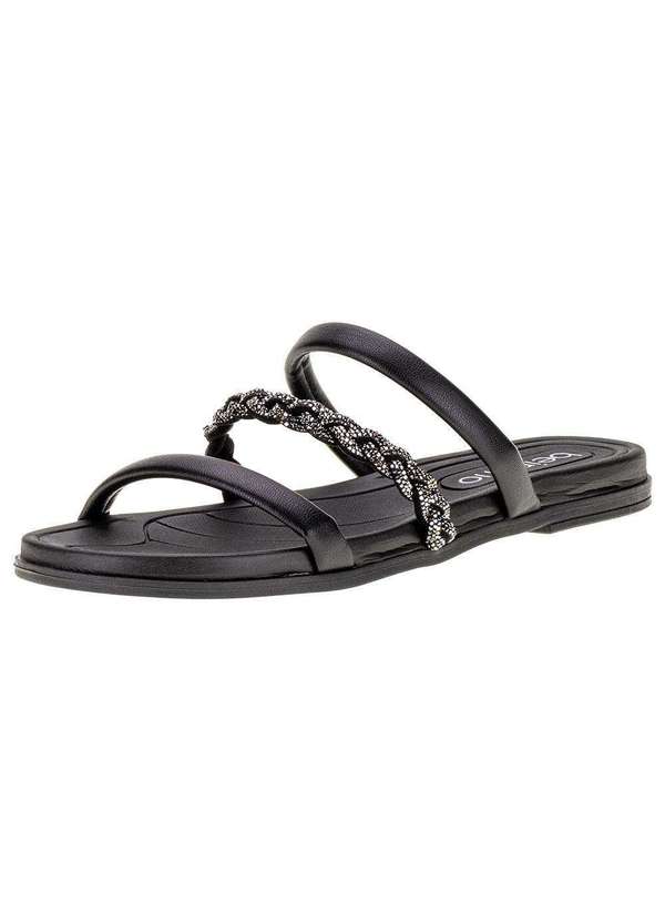 Beira Rio - Tamanco Feminino Flat Beira Rio - 8507104 - Preto