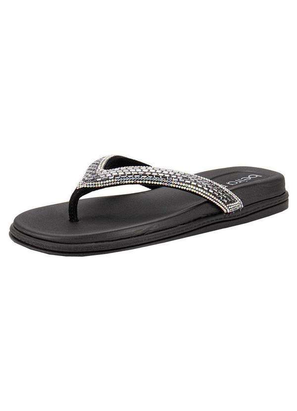 Beira Rio - Tamanco Feminino Flat Beira Rio 8513112 - Preto