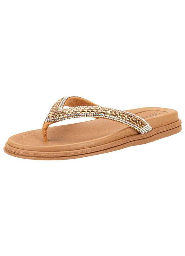 Beira Rio - Tamanco Feminino Flat Beira Rio 8513112 - Bronze
