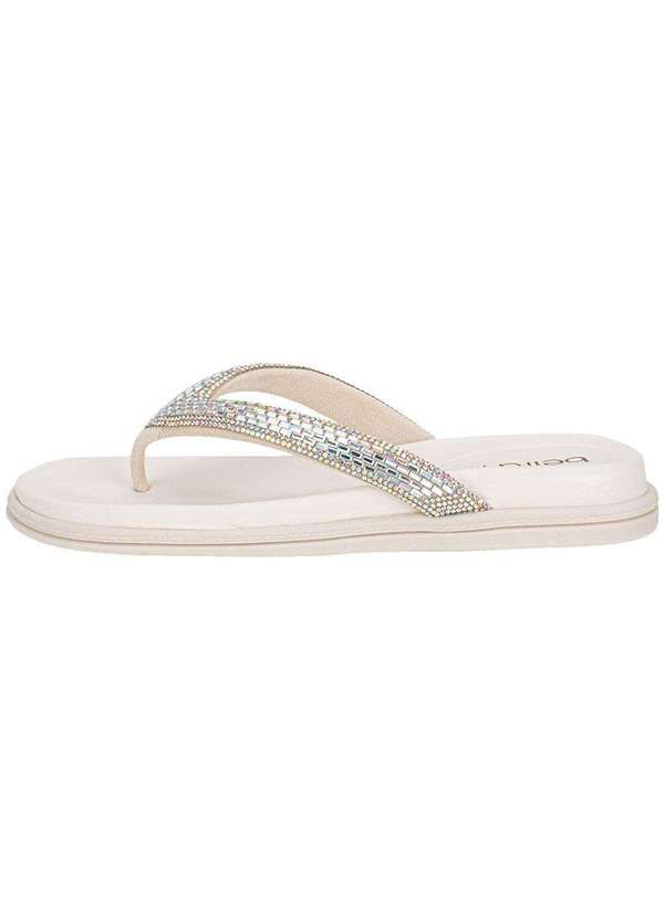 Beira Rio - Tamanco Feminino Flat Beira Rio 8513112 - Branco/Off 2