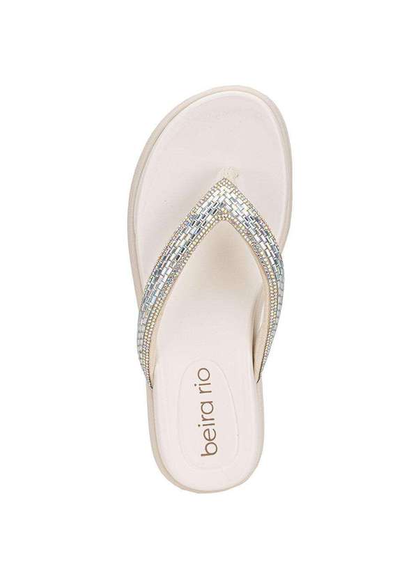 Beira Rio - Tamanco Feminino Flat Beira Rio 8513112 - Branco/Off 5