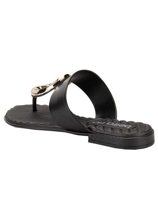 Beira Rio - Tamanco Feminino Flat Beira Rio 8519108 - Preto 3