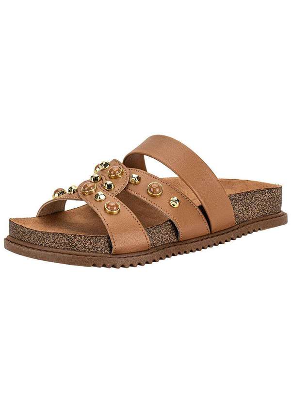 Beira Rio - Tamanco Feminino Flat Beira Rio 8523129 Camel