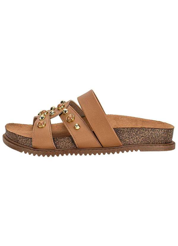 Beira Rio - Tamanco Feminino Flat Beira Rio 8523129 Camel 2