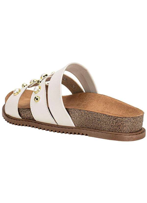 Beira Rio - Tamanco Feminino Flat Beira Rio 8523129 Marfim 3