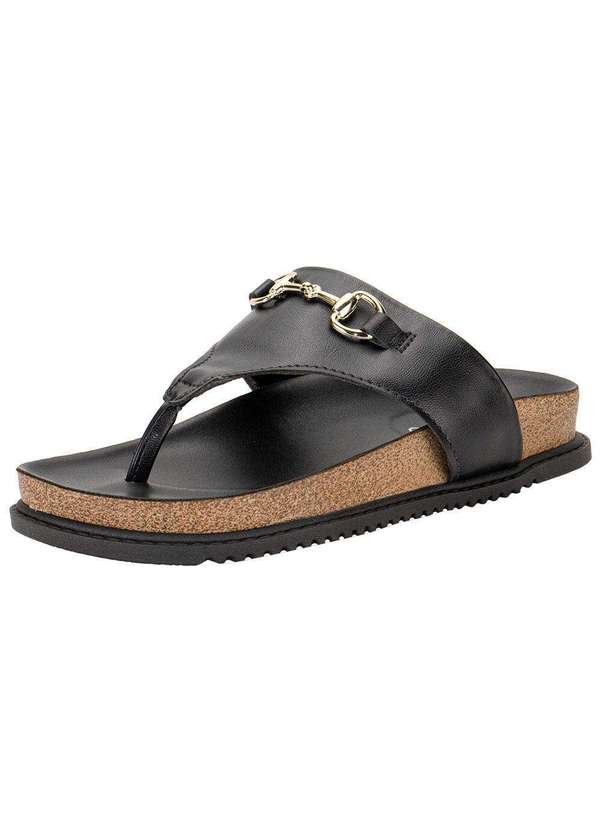 Beira Rio - Tamanco Feminino Flat Beira Rio 8524105 - Preto