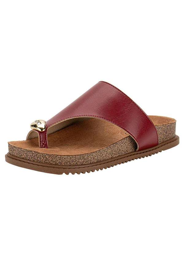 Beira Rio - Tamanco Feminino Flat Beira Rio 8524110 - Vermelho
