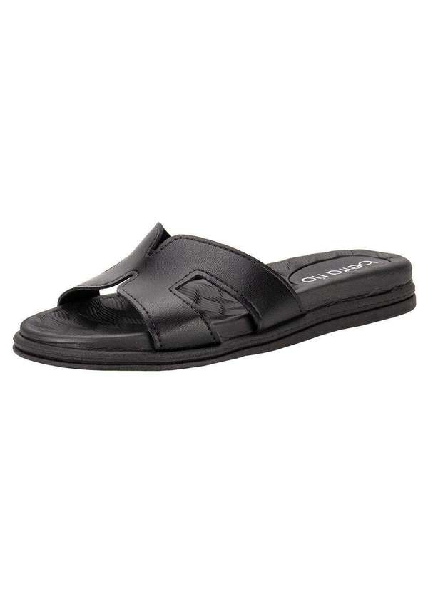 Beira Rio - Tamanco Feminino Flat Beira Rio 8528204 - Preto