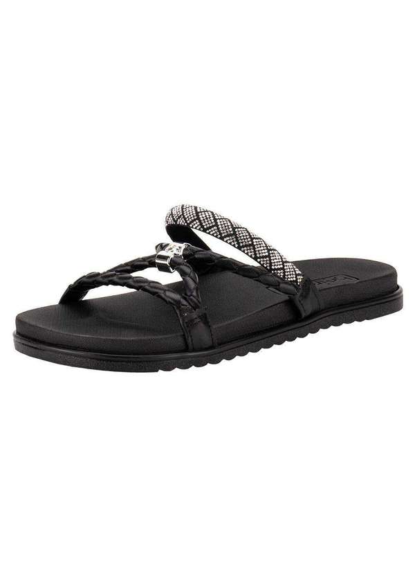 Beira Rio - Tamanco Feminino Flat Beira Rio 8529102 - Preto