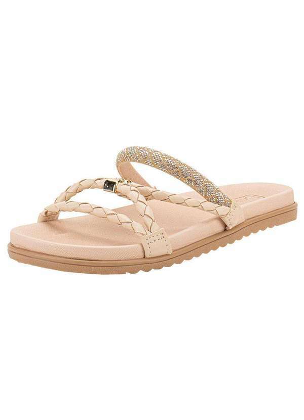 Beira Rio - Tamanco Feminino Flat Beira Rio 8529102 - Natural