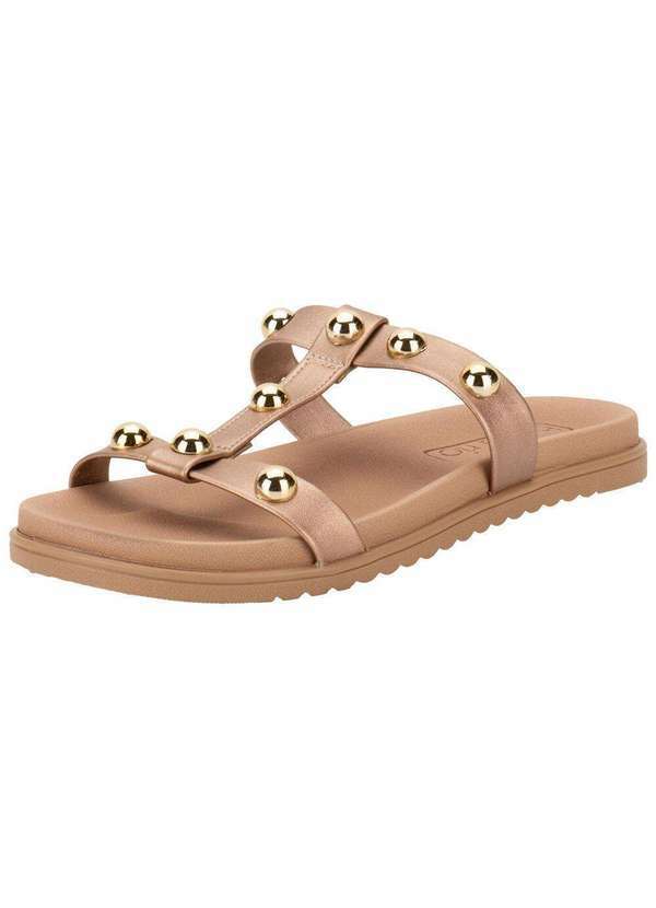 Beira Rio - Tamanco Feminino Flat Beira Rio 8529107 - Bronze