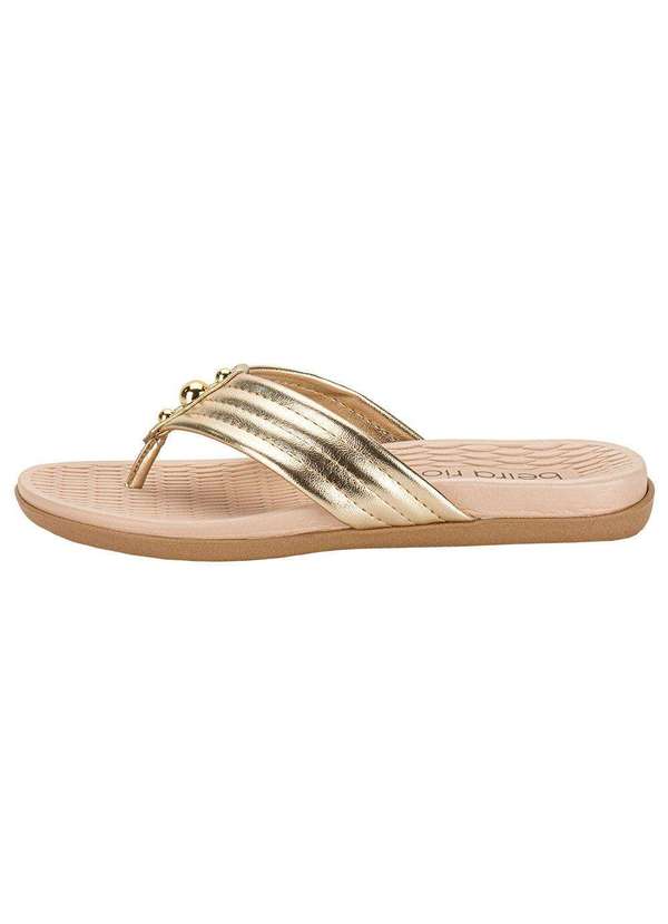 Beira Rio - Tamanco Feminino Flat Beira Rio 8544102 - Ouro 2