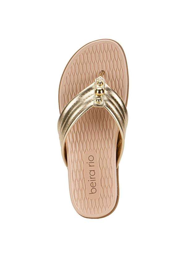 Beira Rio - Tamanco Feminino Flat Beira Rio 8544102 - Ouro 5