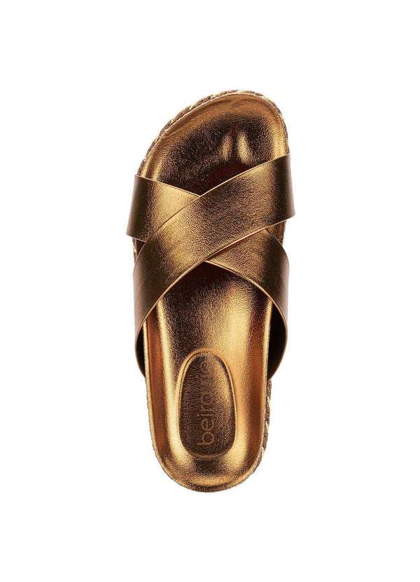 Beira Rio - Tamanco Feminino Flat Beira Rio 8546205 - Bronze 5