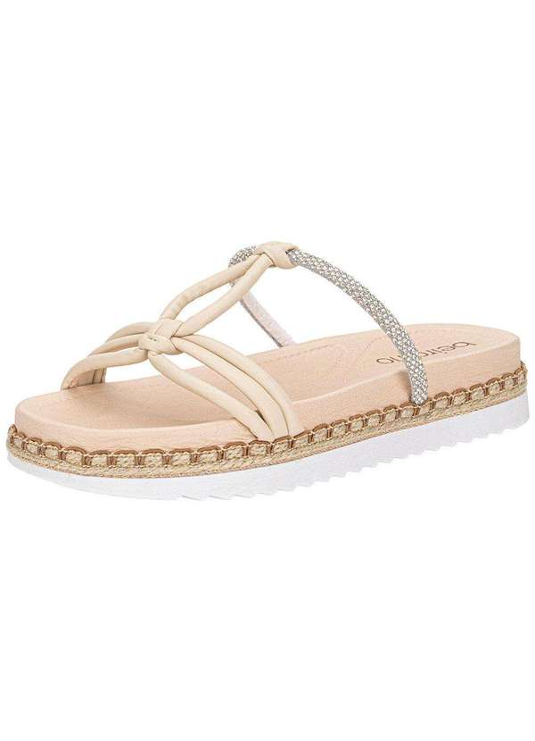 Beira Rio - Tamanco Feminino Flat Beira Rio 8553102 - Natural