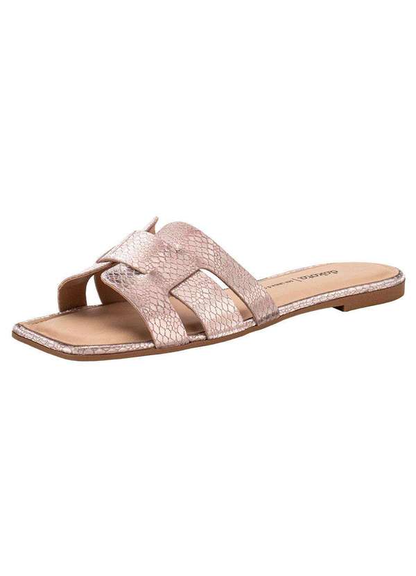 Dakota - Tamanco Feminino Flat Dakota Y8041 - Ouro/Rosado