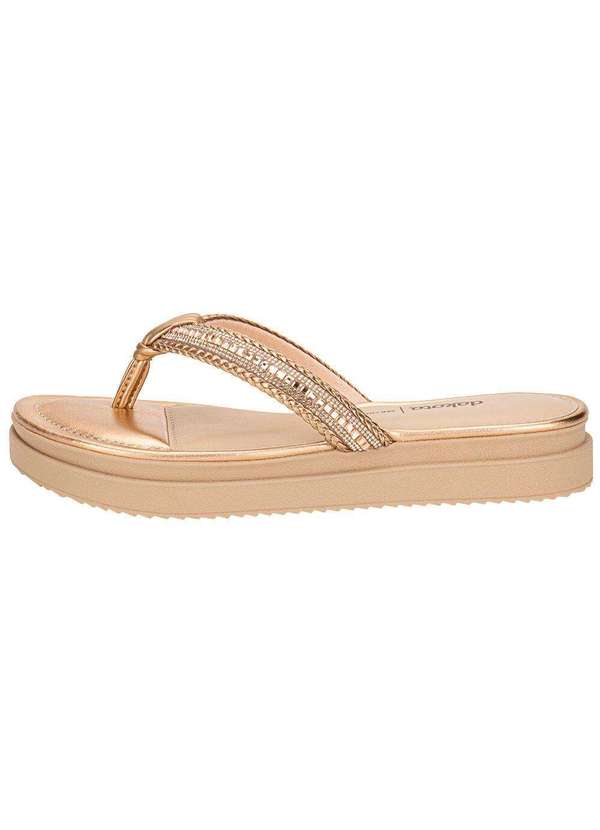 Dakota - Tamanco Feminino Flat Dakota Y8902 - Ouro/Rosado 2