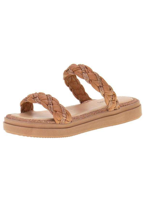Mississipi - Tamanco Feminino Flat Mississipi - Mi401 - Caramelo