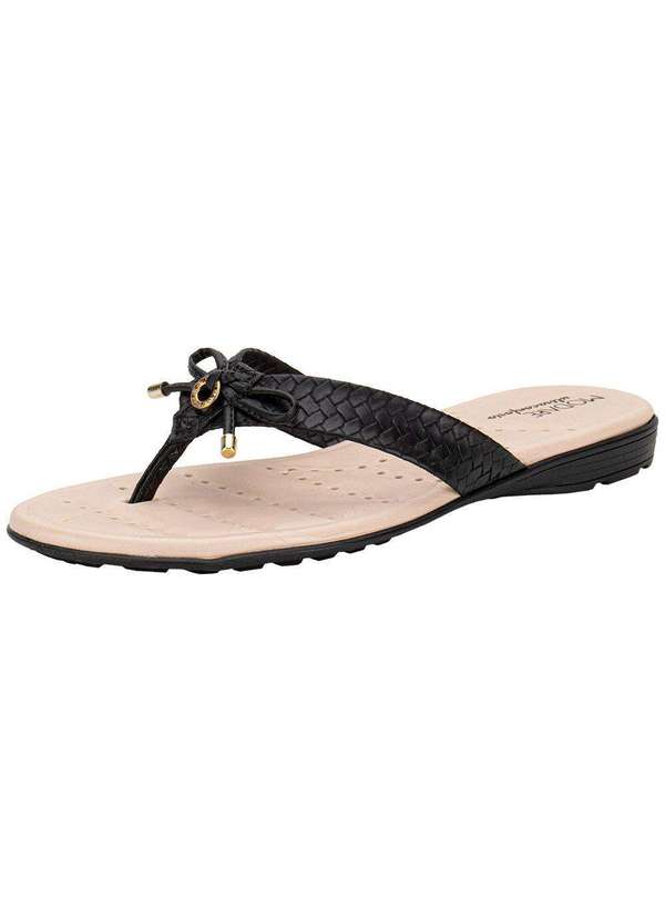 Modare - Tamanco Feminino Flat Modare 7053138 Preto/Bege