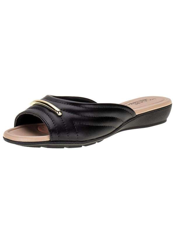 Modare - Tamanco Feminino Flat Modare - 7127246 - Preto