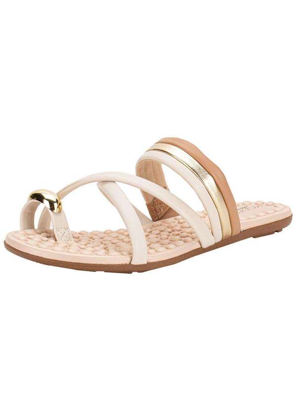 Modare - Tamanco Feminino Flat Modare 7163135 Branco/Off