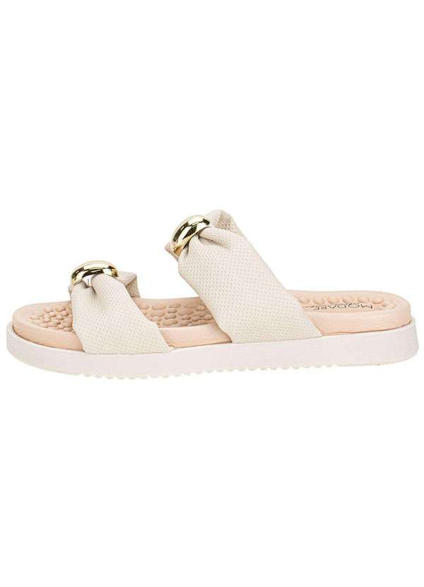 Modare - Tamanco Feminino Flat Modare 7178122 - Marfim 2