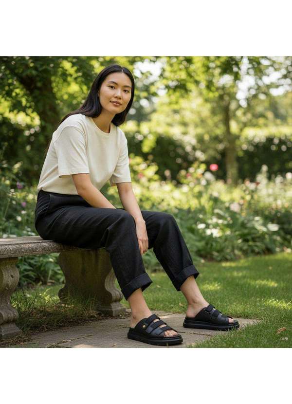 Modare - Tamanco Feminino Flat Modare 7200112 Preto 2