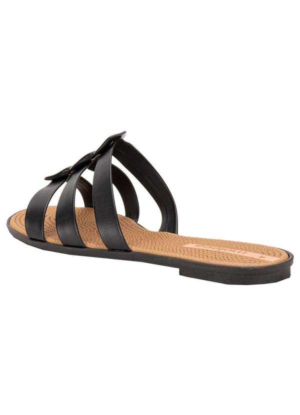 Moleca - Tamanco Feminino Flat Moleca 5297566 - Preto 3