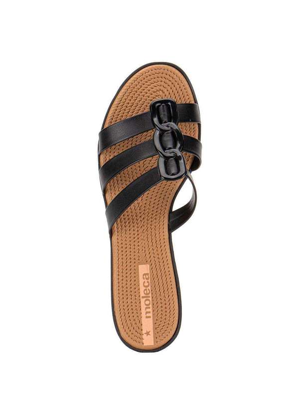 Moleca - Tamanco Feminino Flat Moleca 5297566 - Preto 5