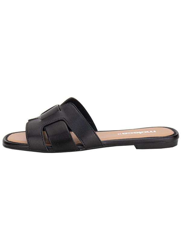 Moleca - Tamanco Feminino Flat Moleca 5435553 - Preto 2