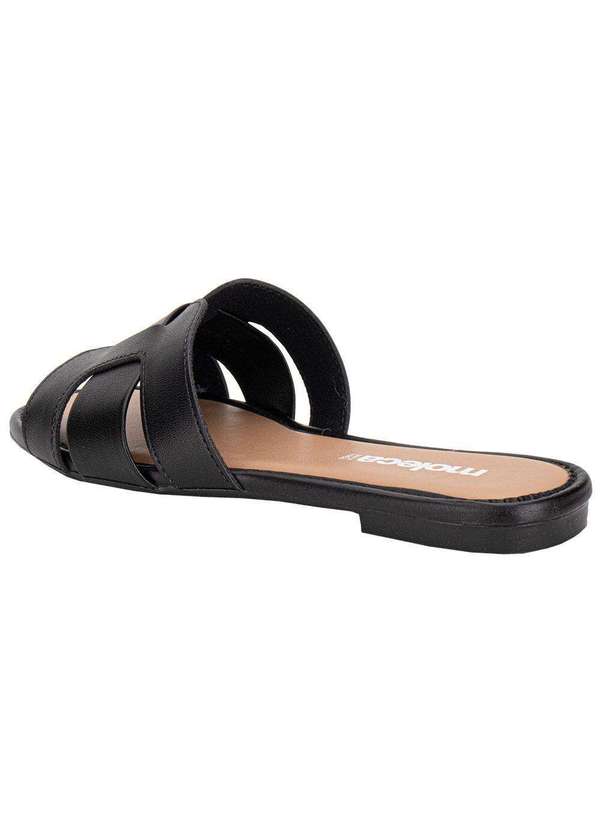 Moleca - Tamanco Feminino Flat Moleca 5435553 - Preto 3