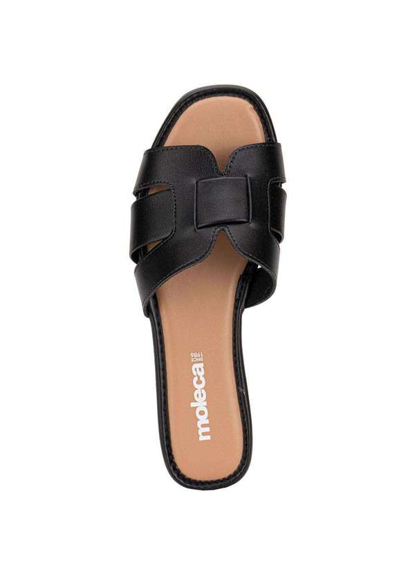 Moleca - Tamanco Feminino Flat Moleca 5435553 - Preto 5