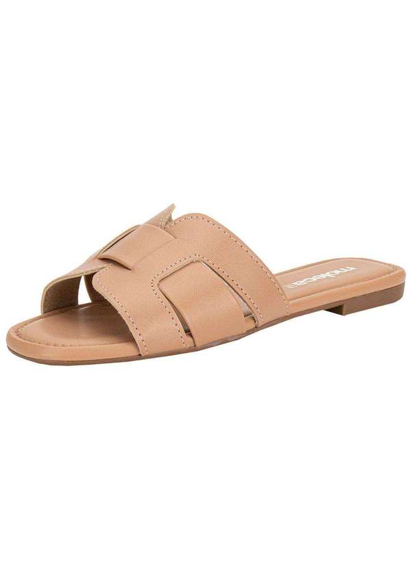 Moleca - Tamanco Feminino Flat Moleca 5435553 - Salmão