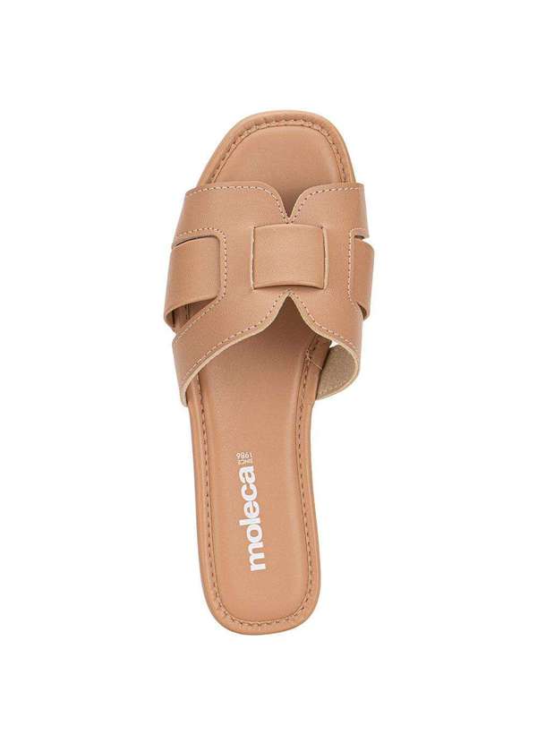 Moleca - Tamanco Feminino Flat Moleca 5435553 - Salmão 5