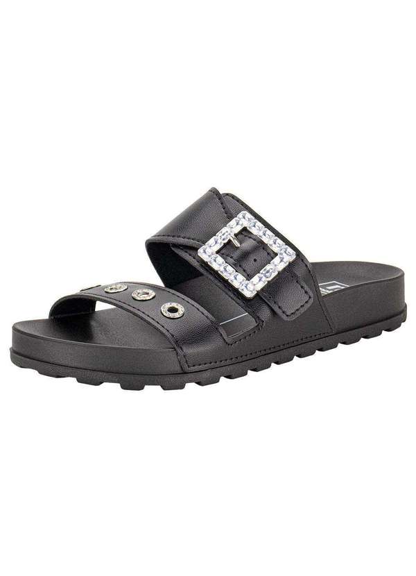 Moleca - Tamanco Feminino Flat Moleca 5436430 - Preto