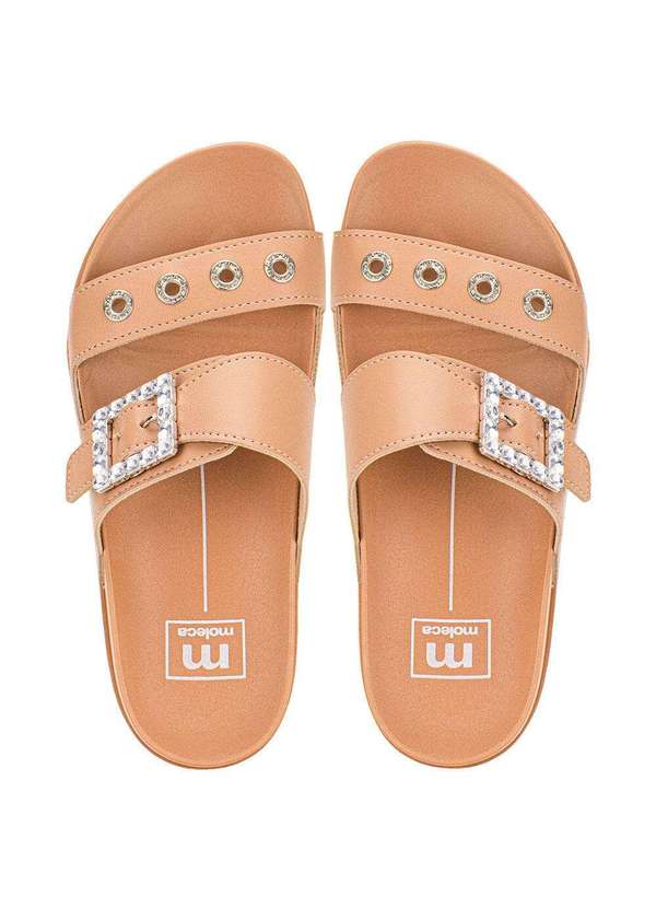 Moleca - Tamanco Feminino Flat Moleca 5436430 - Salmão 5