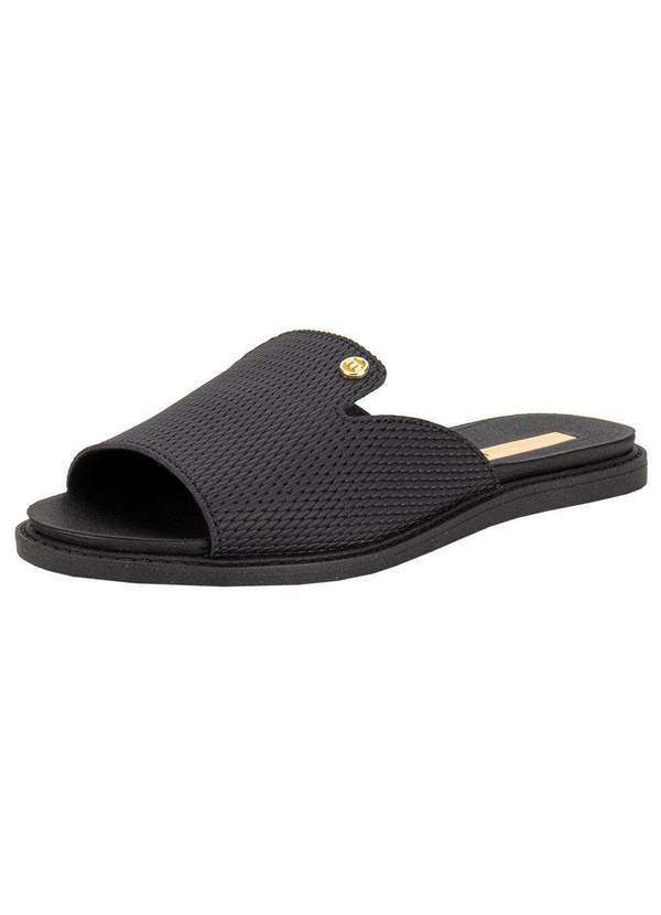 Moleca - Tamanco Feminino Flat Moleca 5443202 - Preto