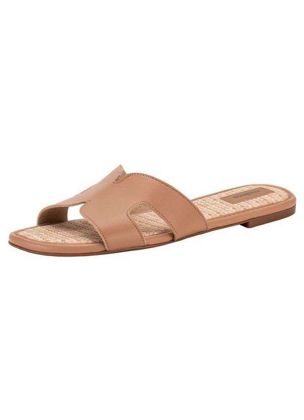 Moleca - Tamanco Feminino Flat Moleca 5463307 - Salmão
