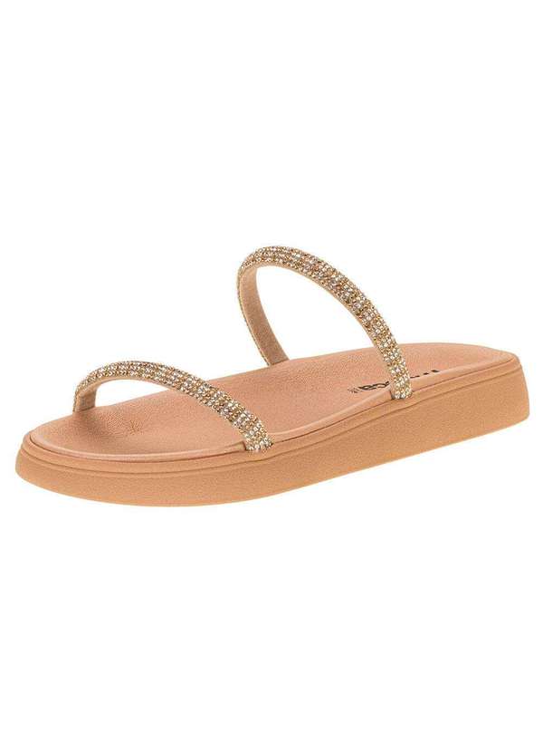 Moleca - Tamanco Feminino Flat Moleca - 5469118 - Salmão
