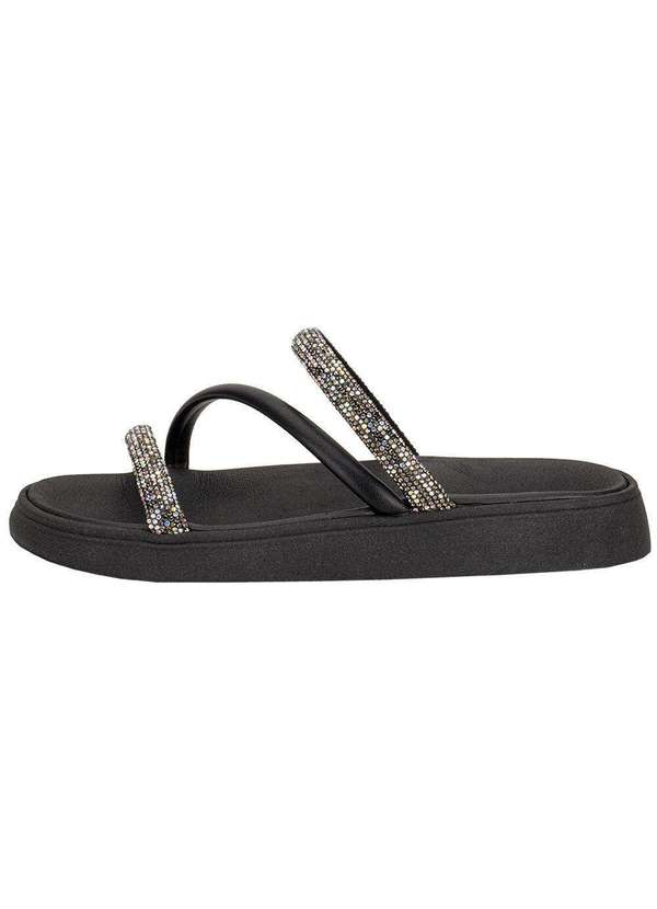 Moleca - Tamanco Feminino Flat Moleca 5469121 Preto 2